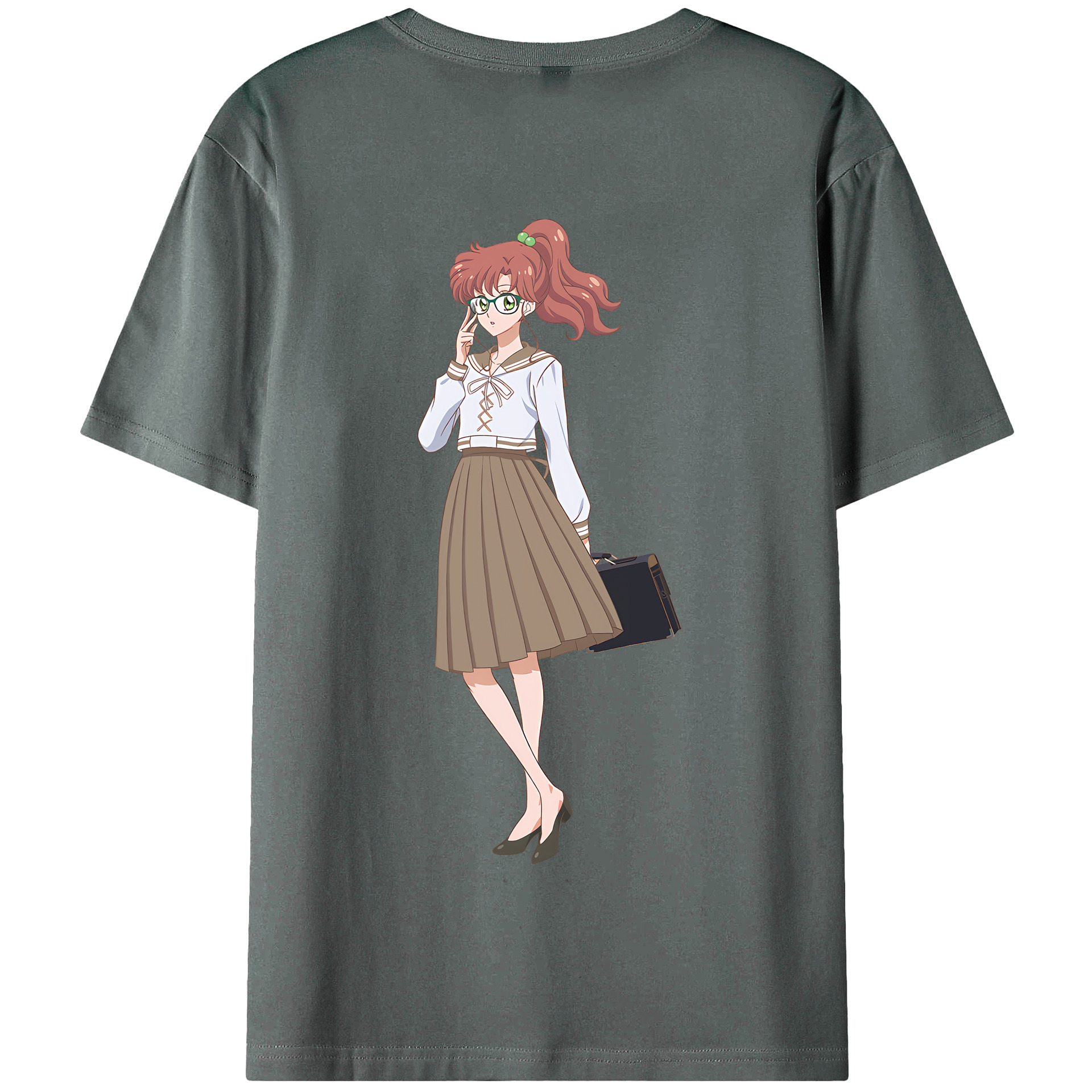 （画像用） 美少女戦士セーラームーン 木野 まこと きの まこと Sailor Moon Kino Makoto （セーラージュピター；Sailor Jupiter） 綿100％半袖Tシャツ（背面プリント）
